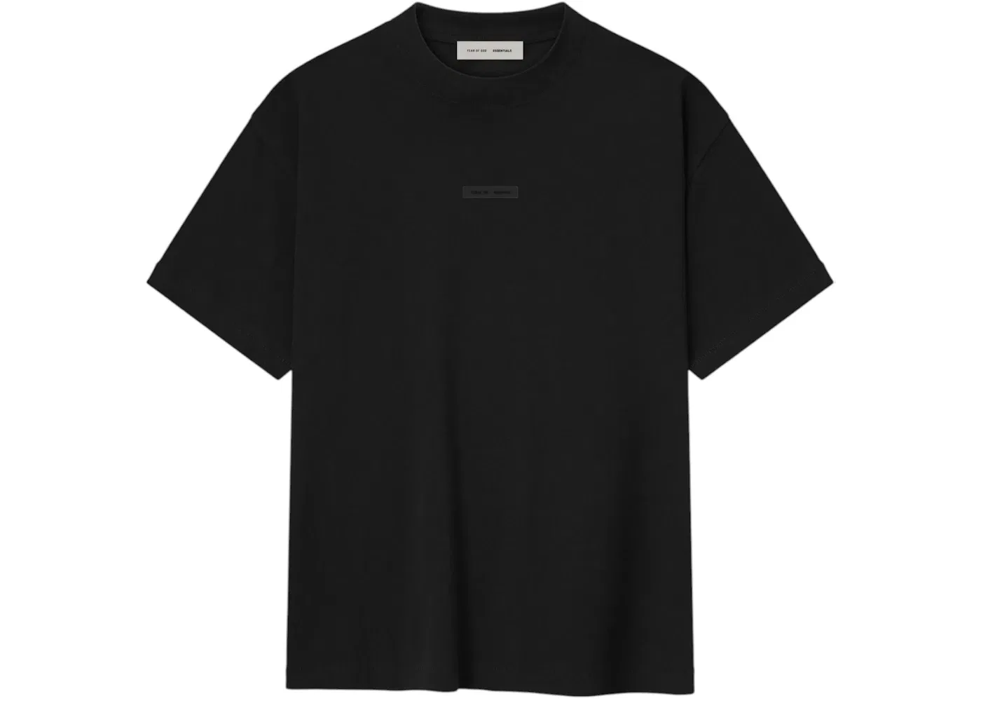 Мужская футболка с принтом Essentials Tee Fear of God, Jet Black