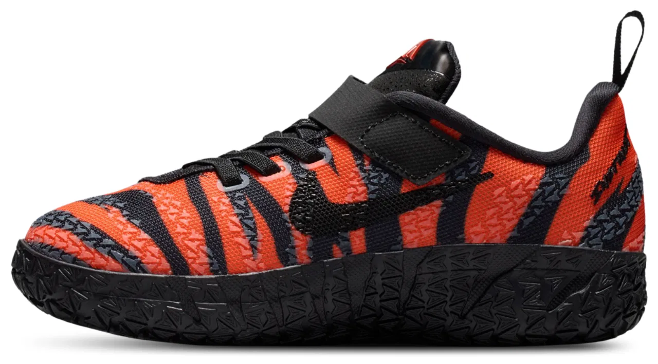 Детские кроссовки для мальчиков с принтом Animal Pack Nike, Univ Red Safety Orange Black — фото 2