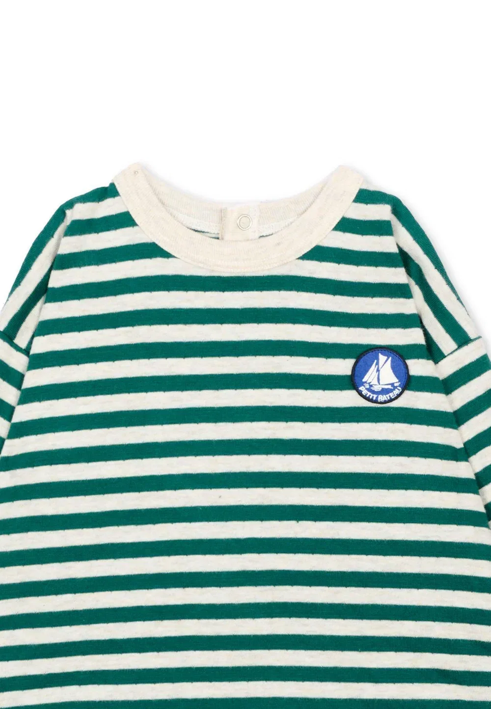 Футболка - топ с длинными рукавами Petit Bateau, Green — фото 3