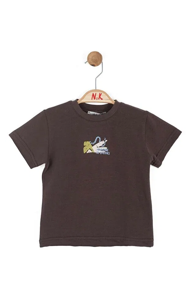 Мужская футболка с коротким рукавом с принтом Nk Kids, Brown
