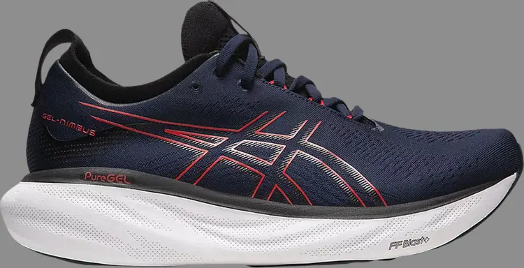 

Кроссовки gel nimbus 25 'midnight electric red' Asics, синий