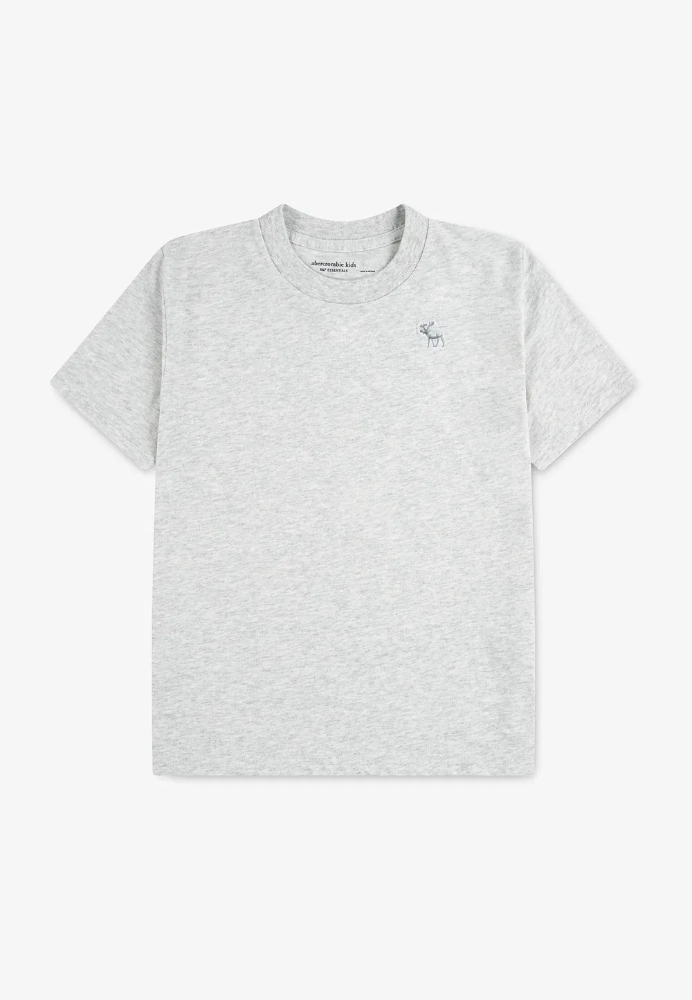 Базовая футболка унисекс Abercrombie & Fitch, Light Grey Heather — фото 4