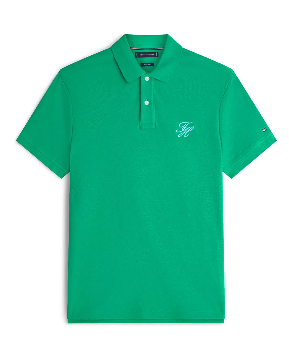 Мужское поло с длинным рукавом Tommy Hilfiger, Verde