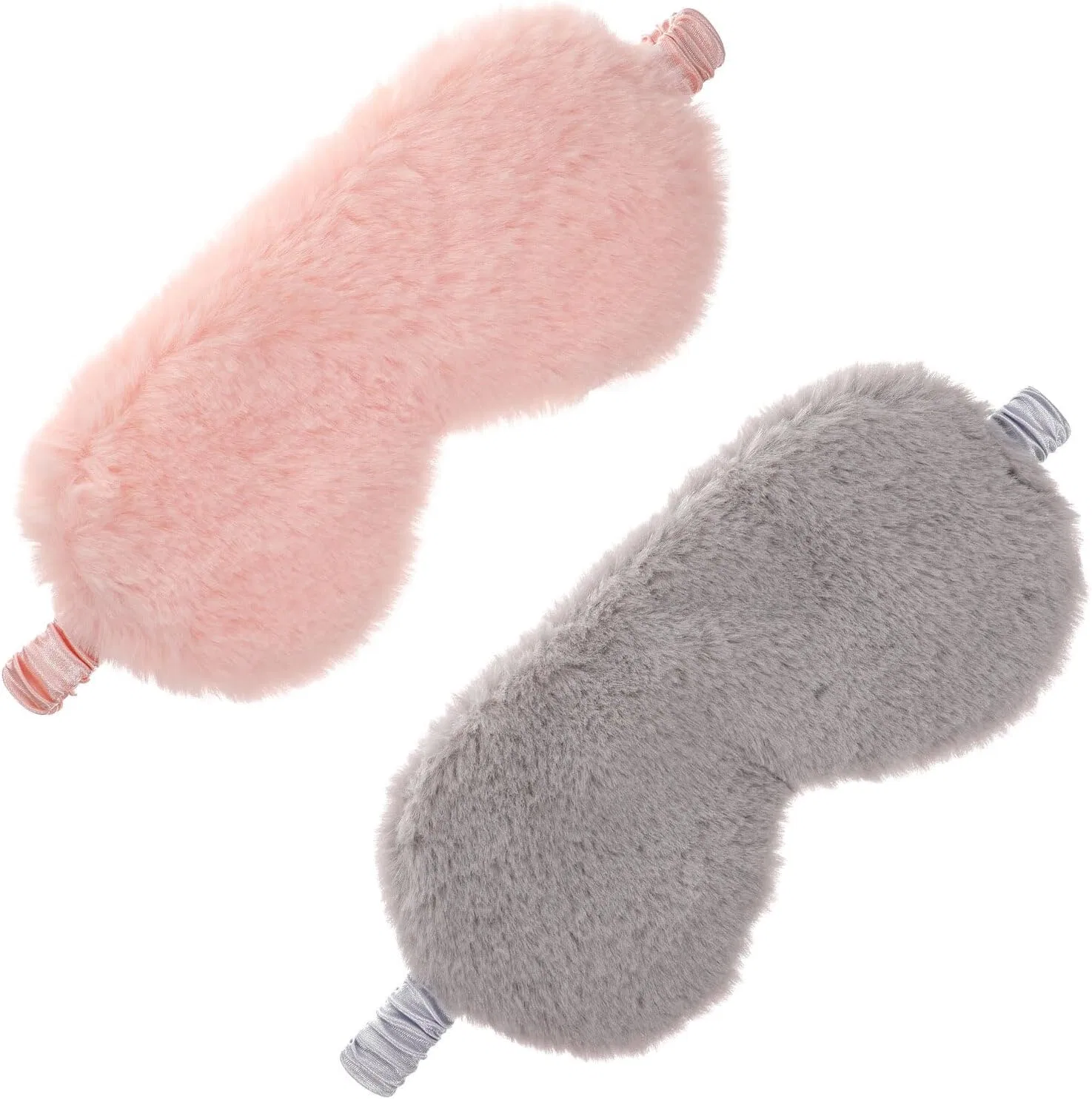 Маска для сна плюшевая, 2 шт, minkissy, Assorted Colours