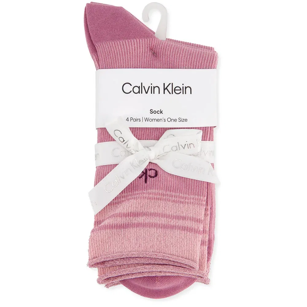Женские носки с люрексом Calvin klein, Pink — фото 3