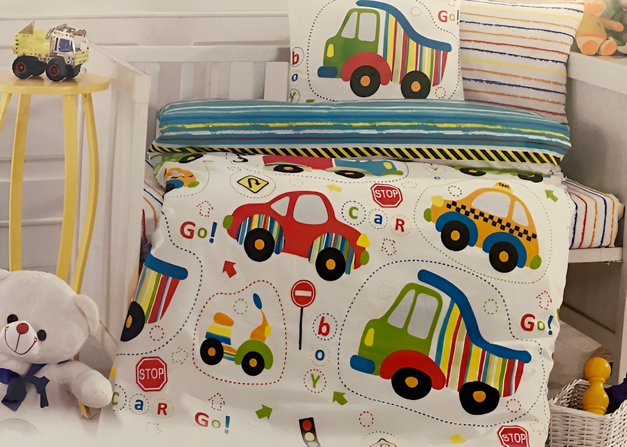 

Комплект детского постельного белья Daunex Dream Cars, 100×135 см, 2 предмета
