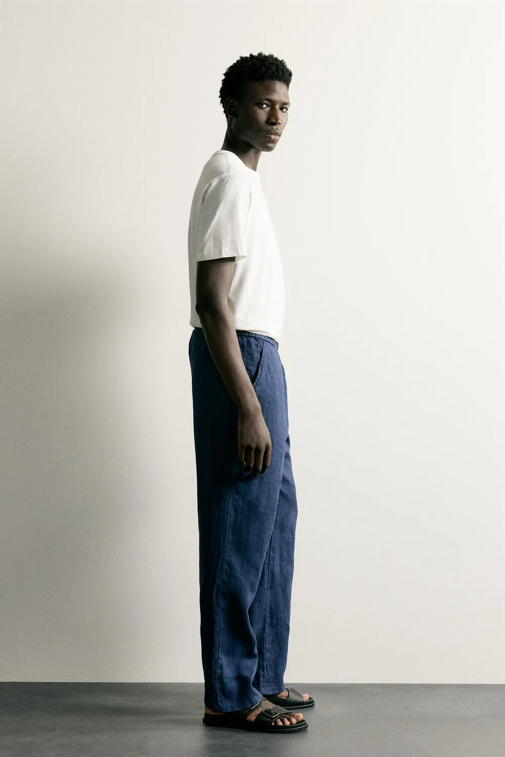 Легкая футболка свободного кройа ZARA, White — фото 4