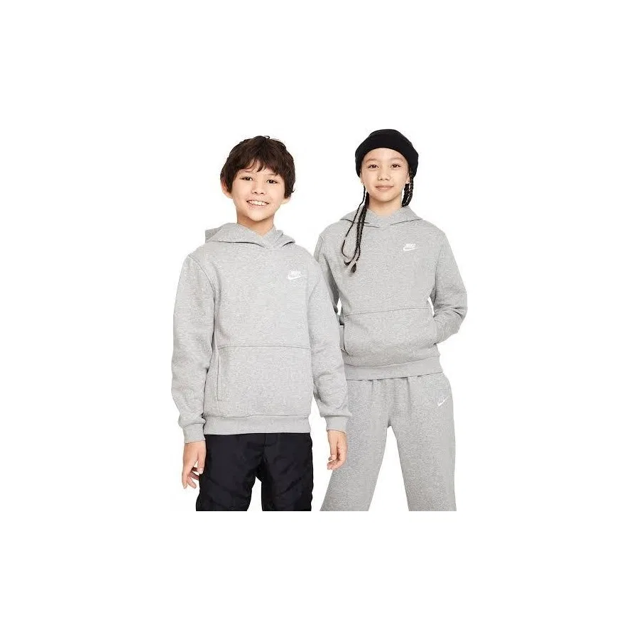 Детский свитшот с длинным рукавом Sportswear Club Fleece Nike, Серый