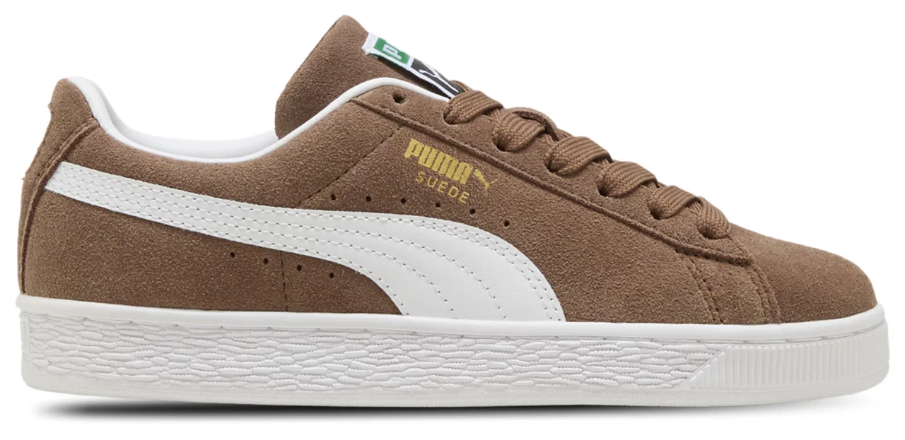 Кеды для мальчиков Suede Classic PUMA, коричневый/белый