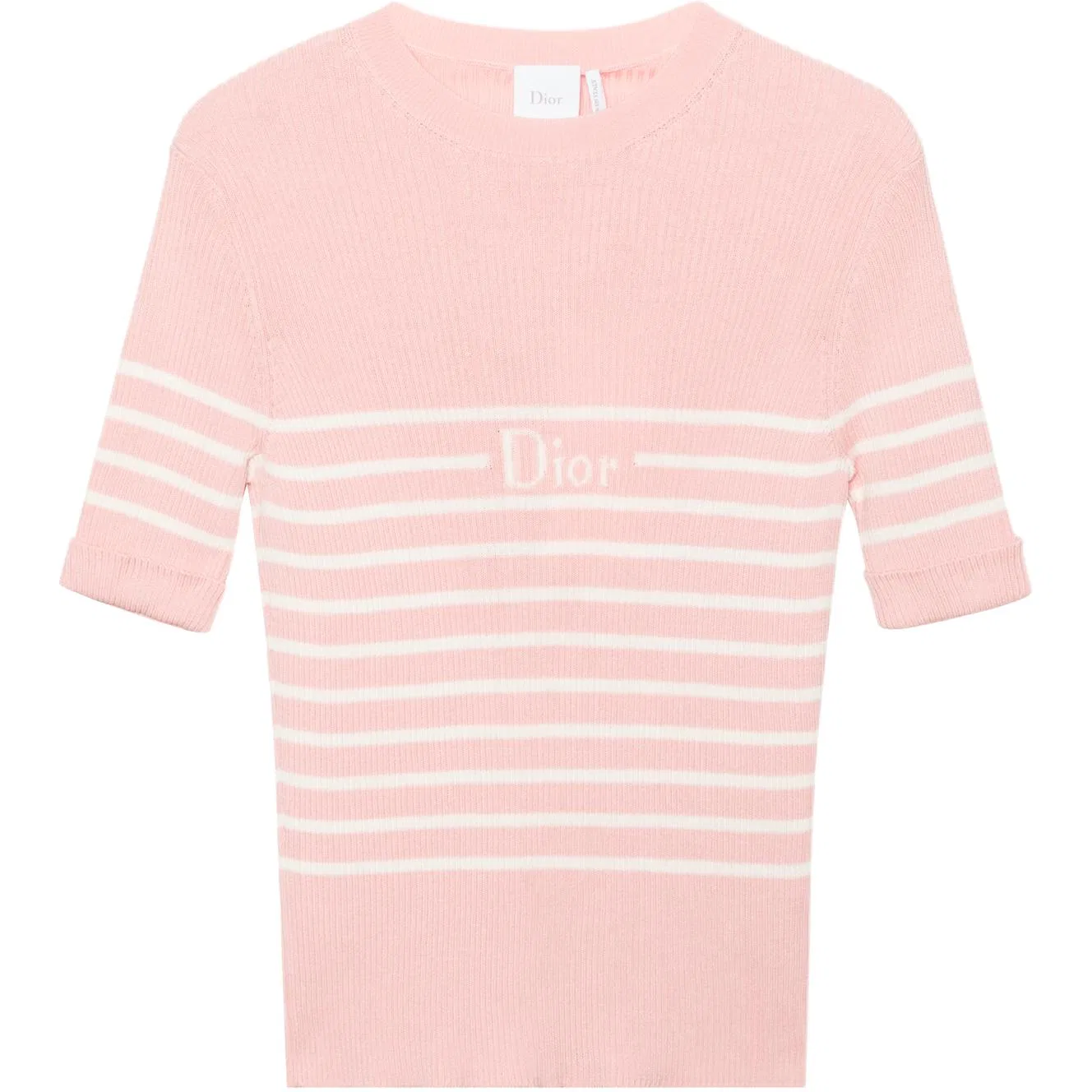 Женский джемпер из трикотажа с высоким воротом iviera, DIOR, Pink