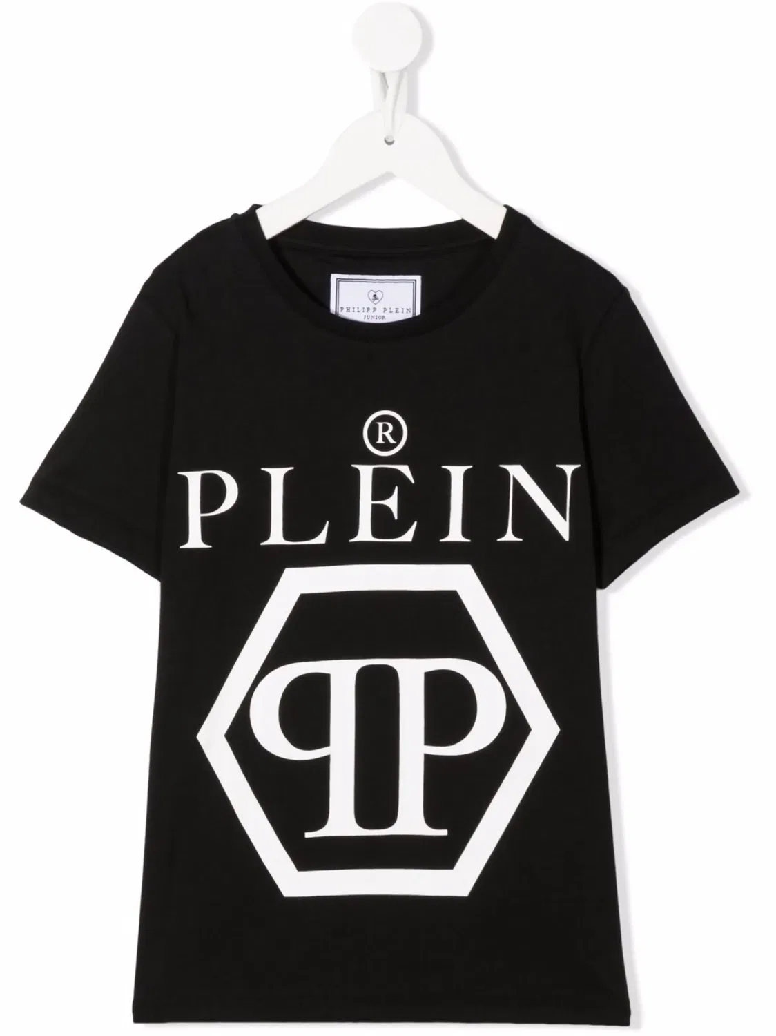 Хлопковая футболка с логотипом Philipp Plein, черный