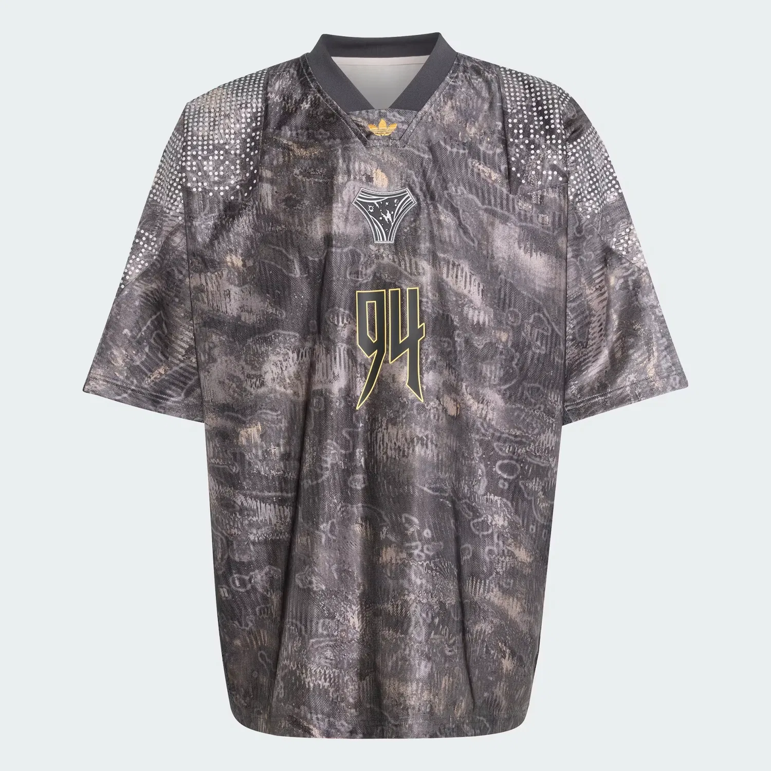 Мужская футболка на молнии Adilenium Season 5 EQT Jersey Adidas Originals, Chalk Pearl/Wonder Taupe — фото 4