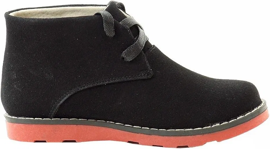 Детские ботинки для мальчиков с fashion-дизайном The Chukka Booties Easy Strider, Black — фото 3