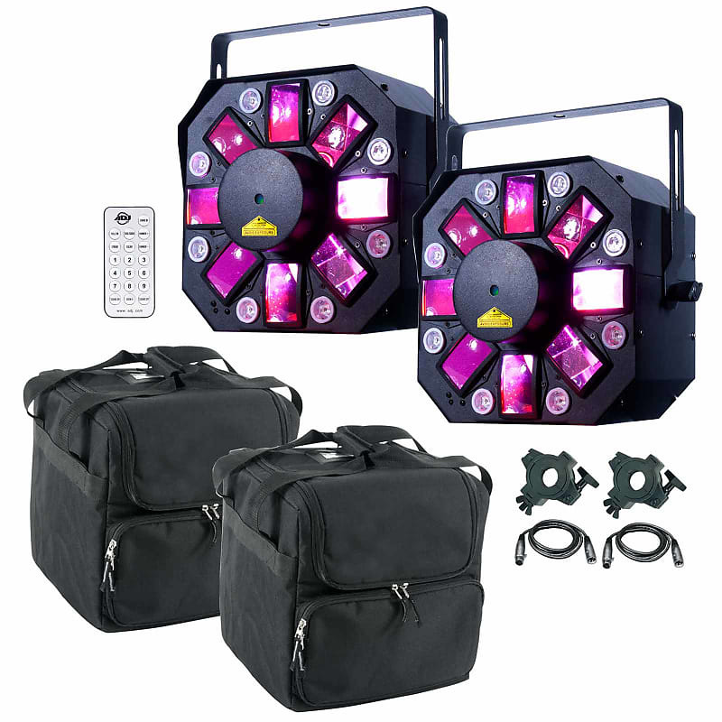 

2 American DJ Stinger II 3-FX-IN-1 Moonflower Laser UV Light Light + Case 2 American DJ Stinger II 3-FX-IN-1 Moonflower Laser UV Effect Light + Case