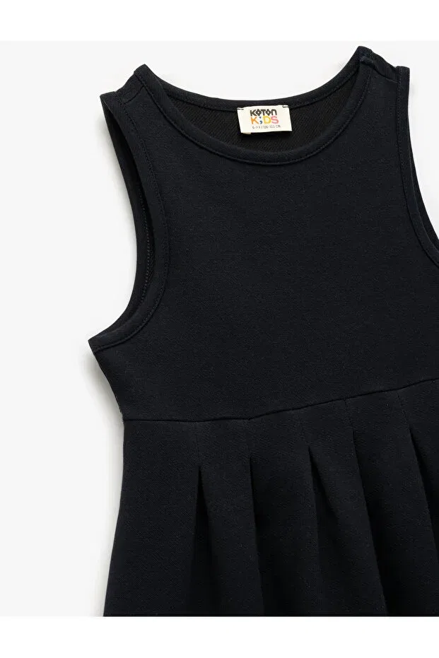 Детское платье для девочек хлопковое Koton, Navy Blue — фото 3