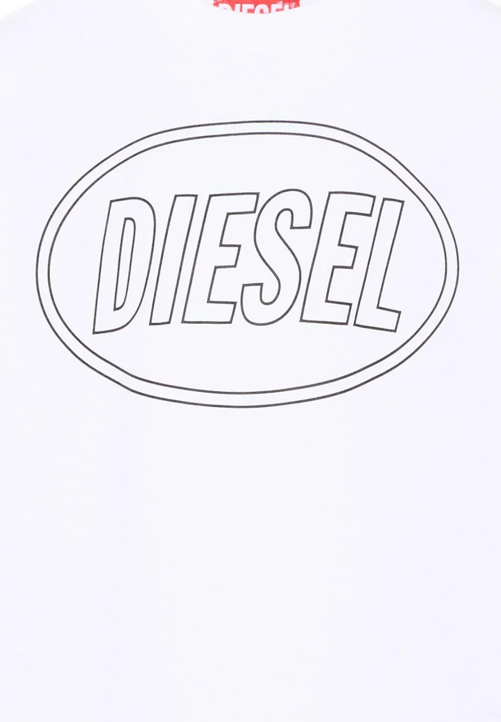Футболка унисекс с длинными рукавами Diesel, White — фото 3