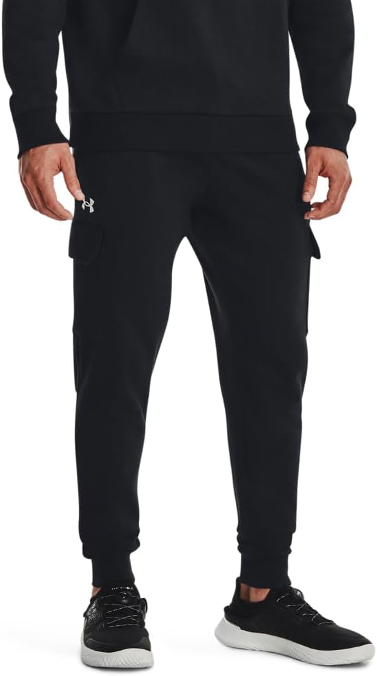 

Мужские флисовые спортивные брюки-карго Under Armour Rival, (001) Black/White