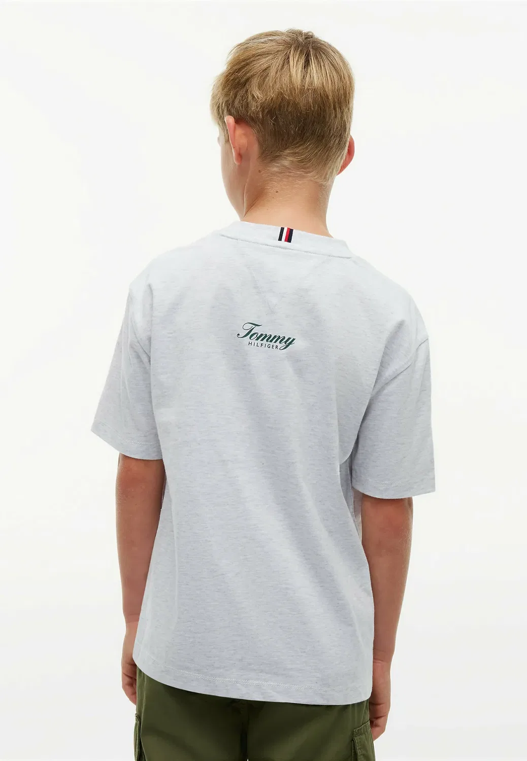 Футболка с логотипом в стиле граффити - футболка с принтом Tommy Hilfiger, Grey Heather — фото 3