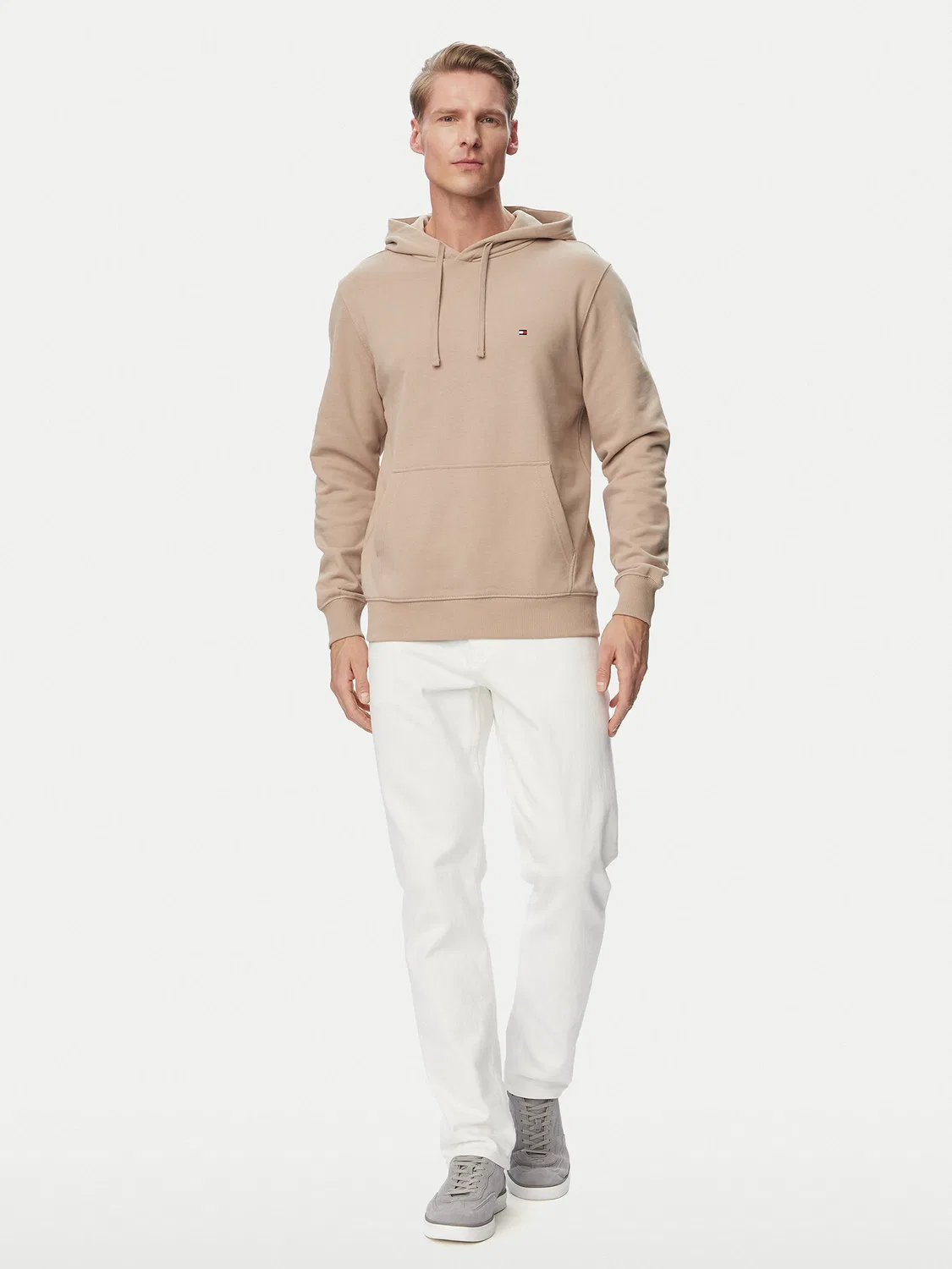 Мужская толстовка стандартного кроя Essential Tommy Hilfiger, бежевый — фото 2