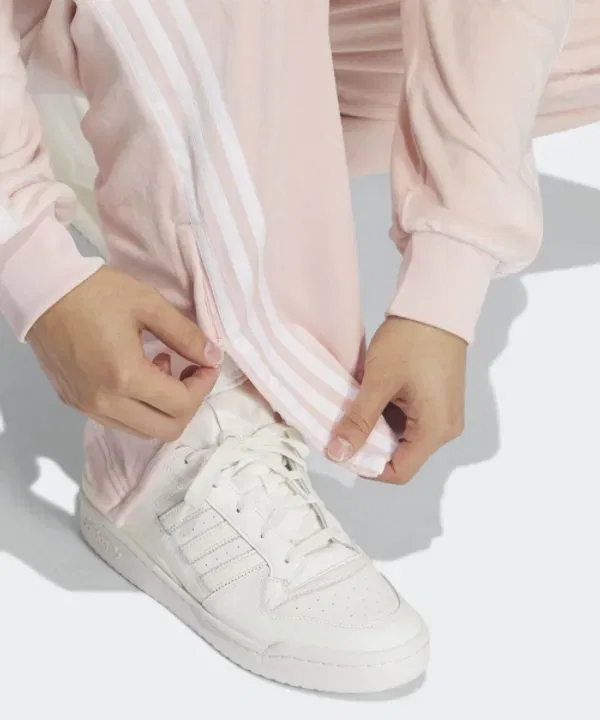 Тренировочные штаны Firebird из велюра, Adidas, санди пинк — фото 4