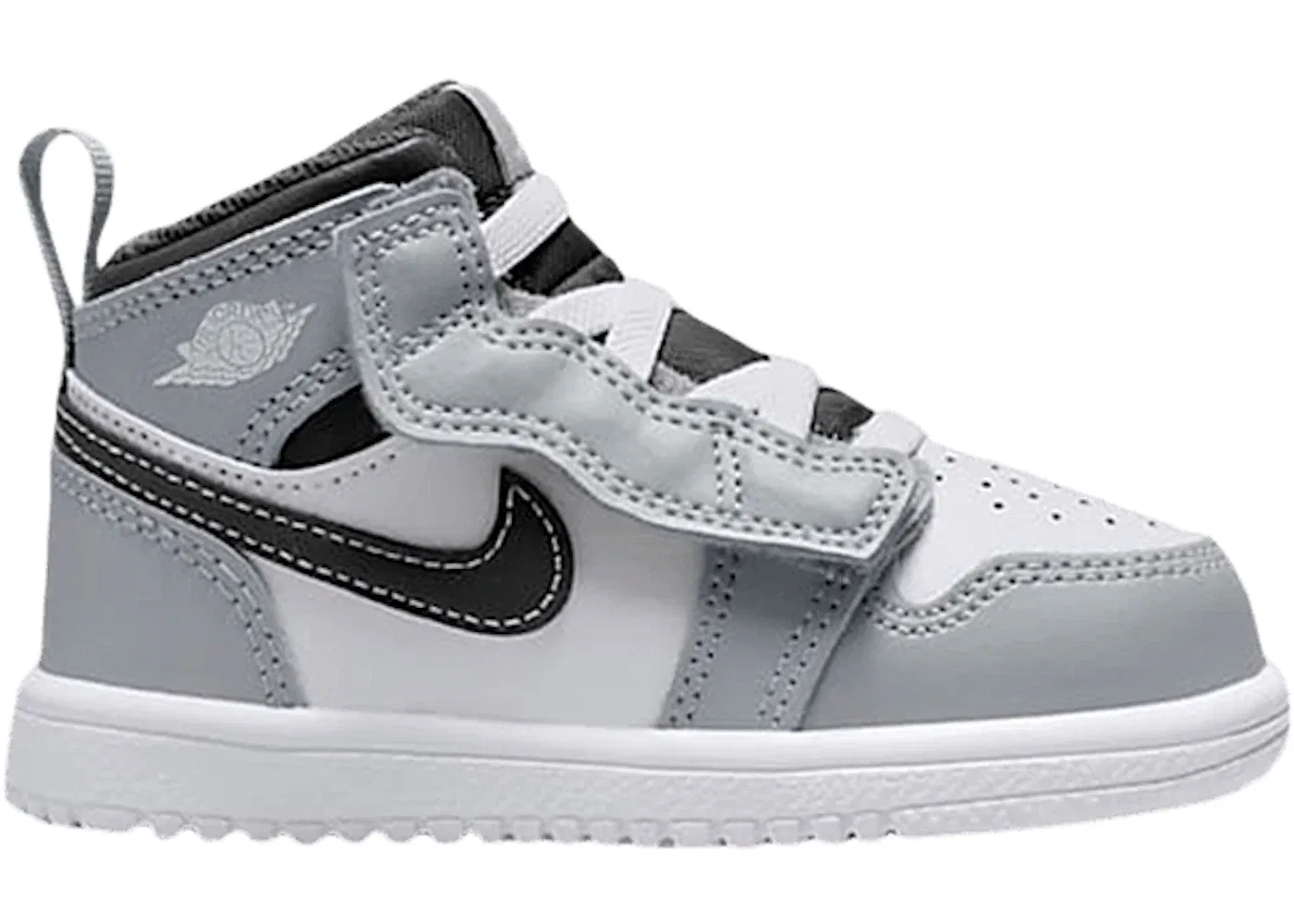 Детские кроссовки Lifestyle с принтом Jordan 1 Mid ALT Jordan, Light Smoke Grey/White/Black