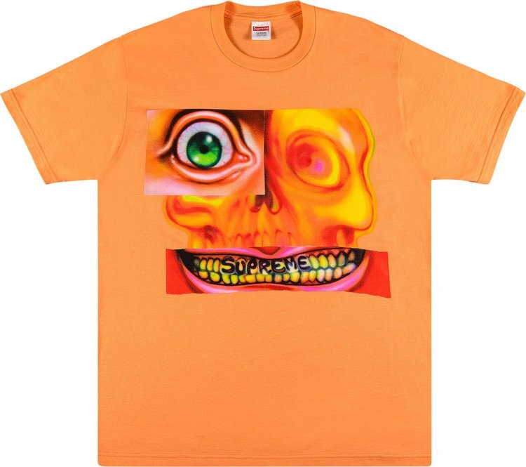 

Футболка Supreme Face Tee 'Peach', оранжевый