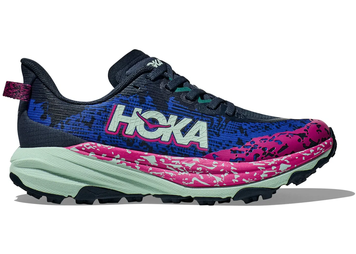 Детские кроссовки для бега с мембраной Hoka One One Speedgoat 6, Stormy Skies Aqua Breeze