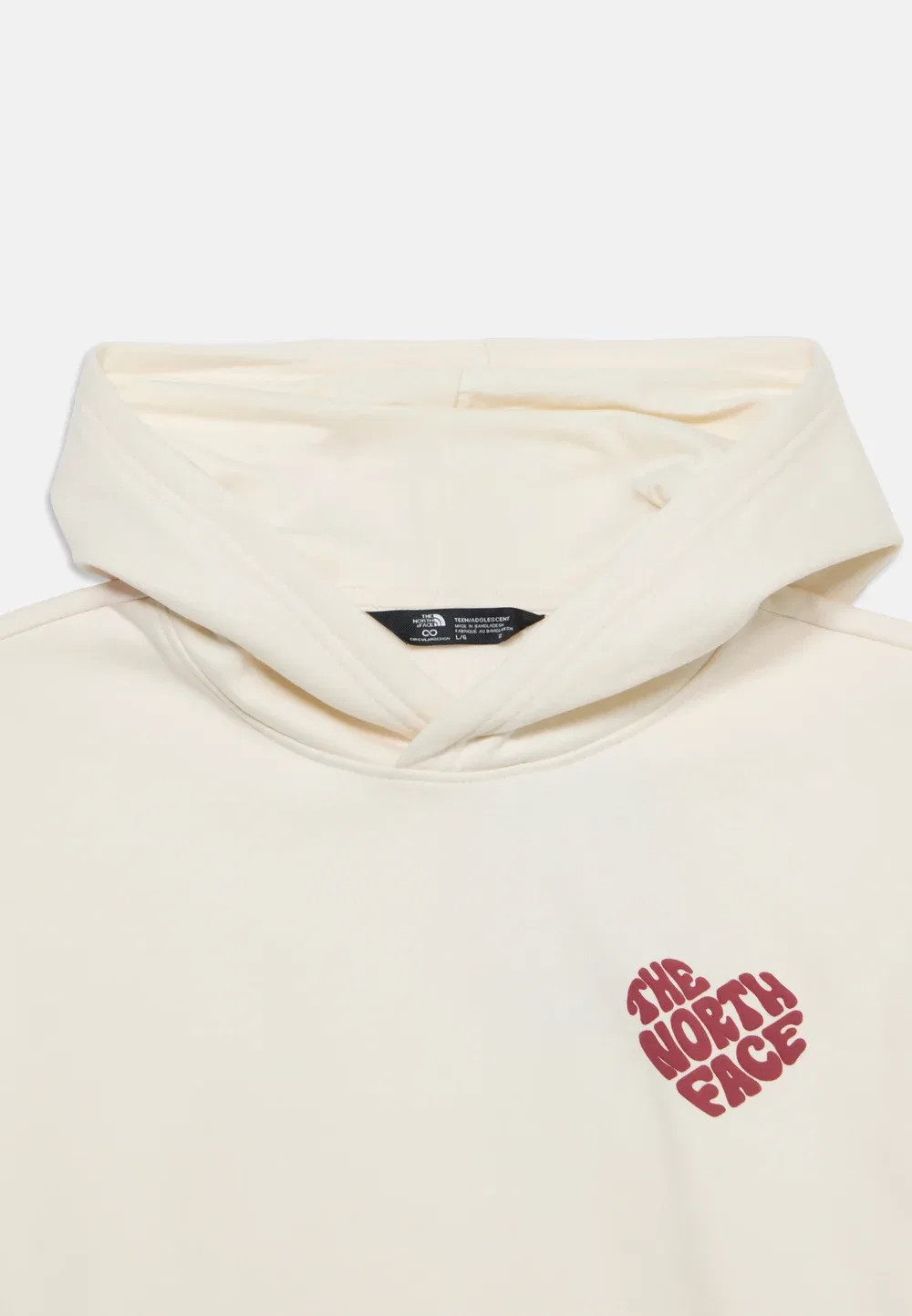 Толстовка унисекс с графическим принтом от Teen Brand Proud Relaxed The North Face, White Dune — фото 3
