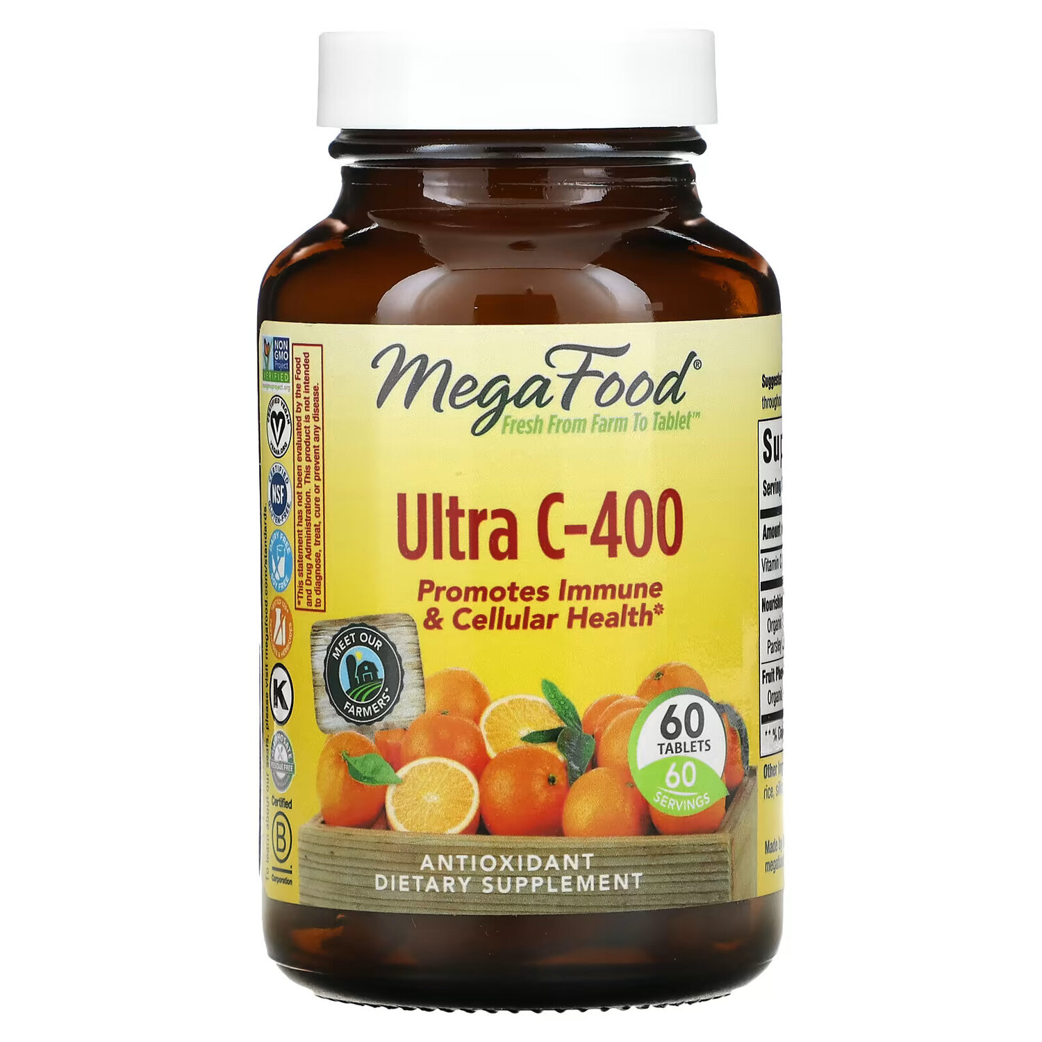 

MegaFood, Ultra C-400, 60 таблеток