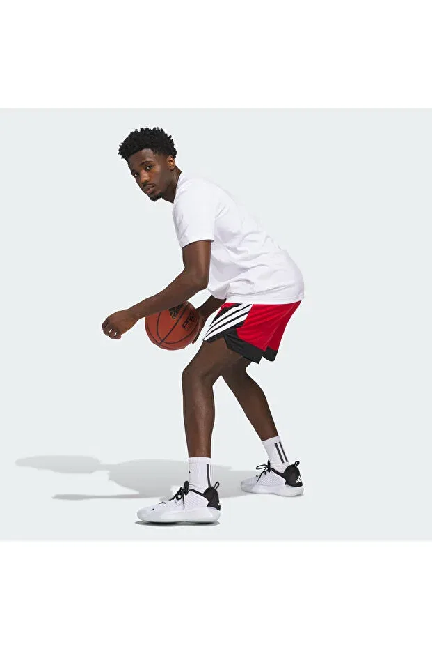 Мужские спортивные шорты с боковыми карманами Adidas, Red — фото 3