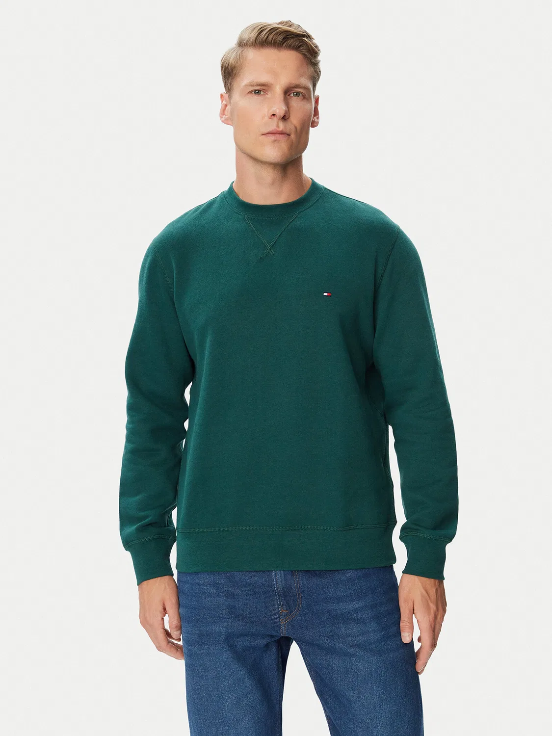 Мужская толстовка стандартного кроя Seasonal Tommy Hilfiger, темно-зеленый