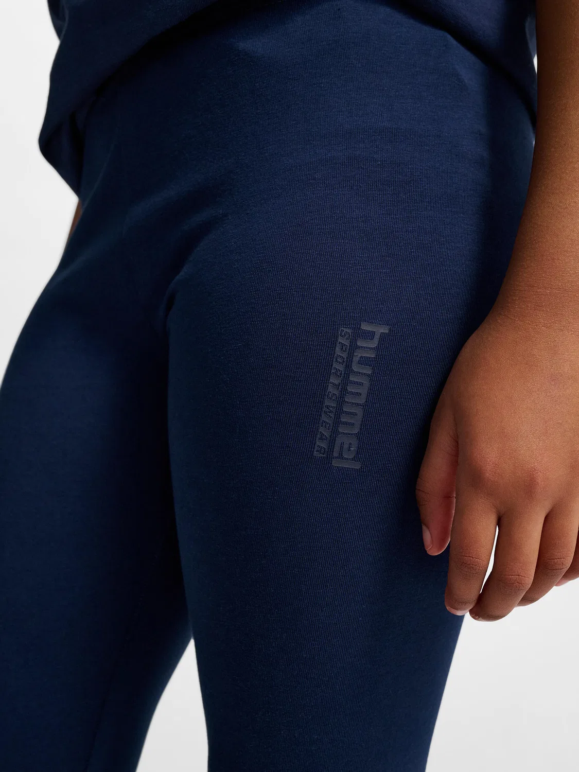 Детские леггинсы с регулируемой талией Hmljr Base Multisport Hummel, Blau Navyblau Gletscherblau — фото 4