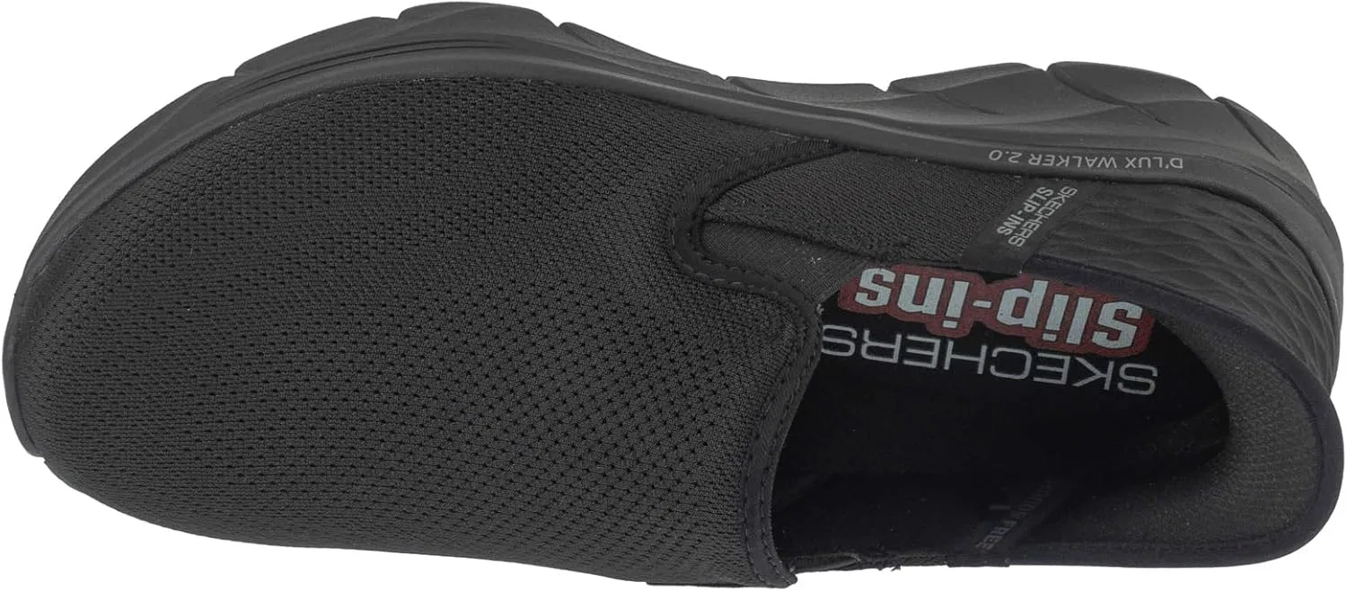 Мужские кроссовки Skechers D'lux Walker 2.0 Reeler, Black Mesh Black Trim — фото 3