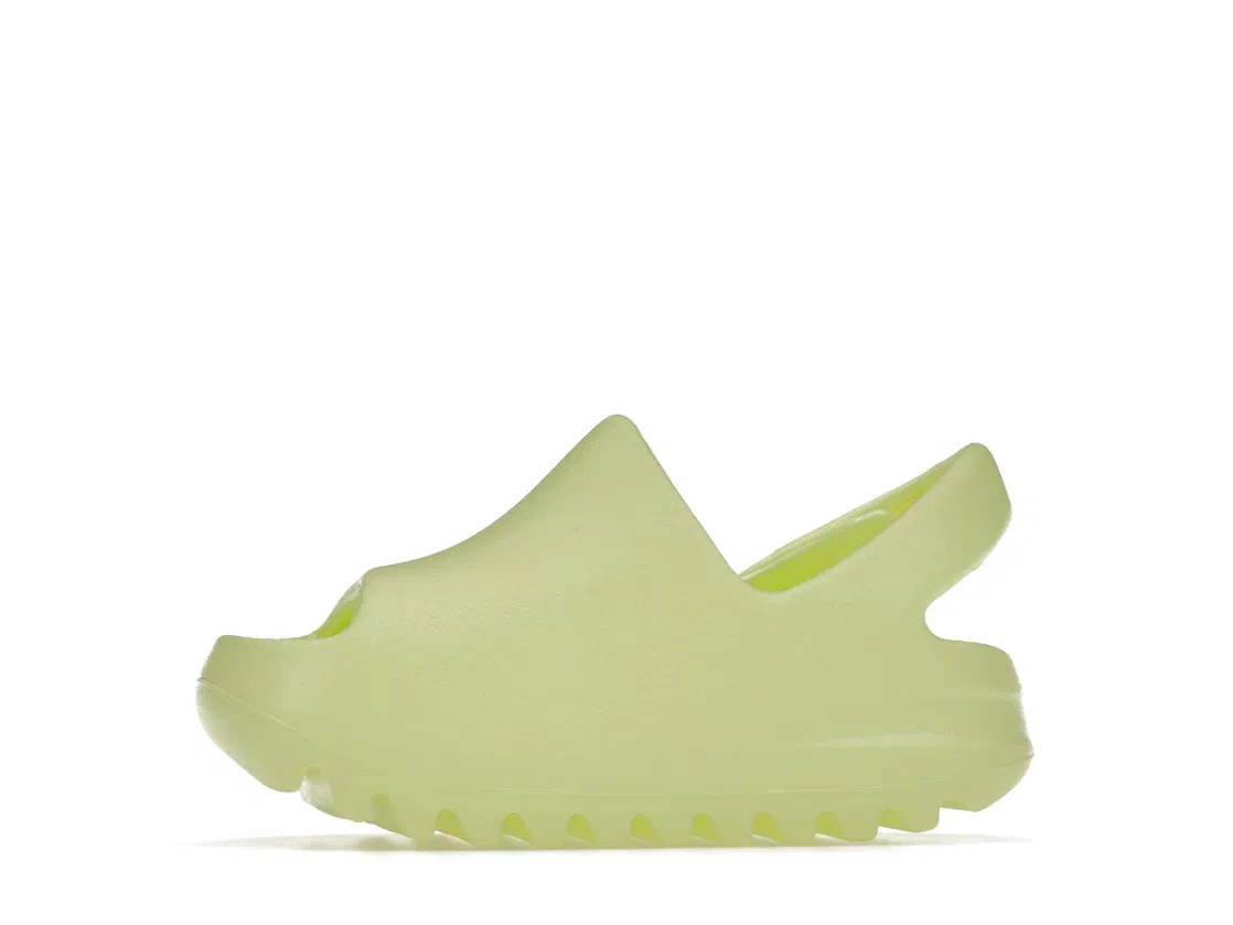 Детские сланцы Yeezy Slide Adidas, Glow Green — фото 3