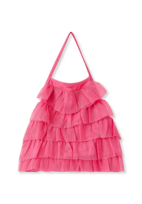 Топ на бретелях из хлопка и эластана Crop balze - blouse Terranova, Fuscia, фуксия — фото 4
