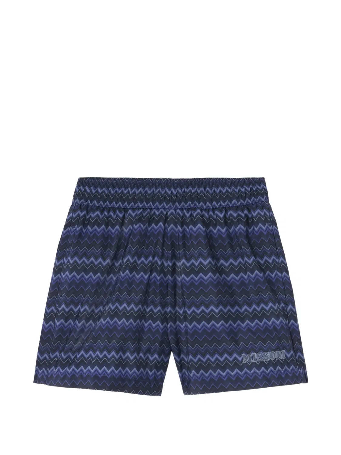 Плавки-шорты с узором зигзаг Missoni Kids, синий