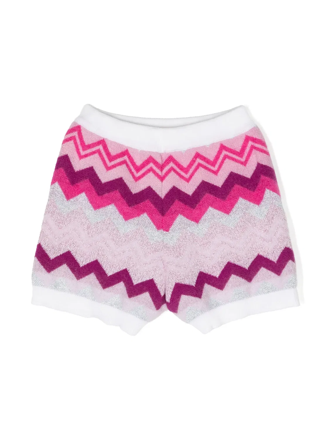 Шорты с зигзагом из вязаного материала Missoni, розовый — фото 3
