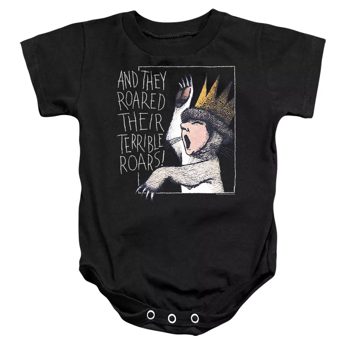 Детское боди с коротким рукавом Where the Wild Things Are, Black