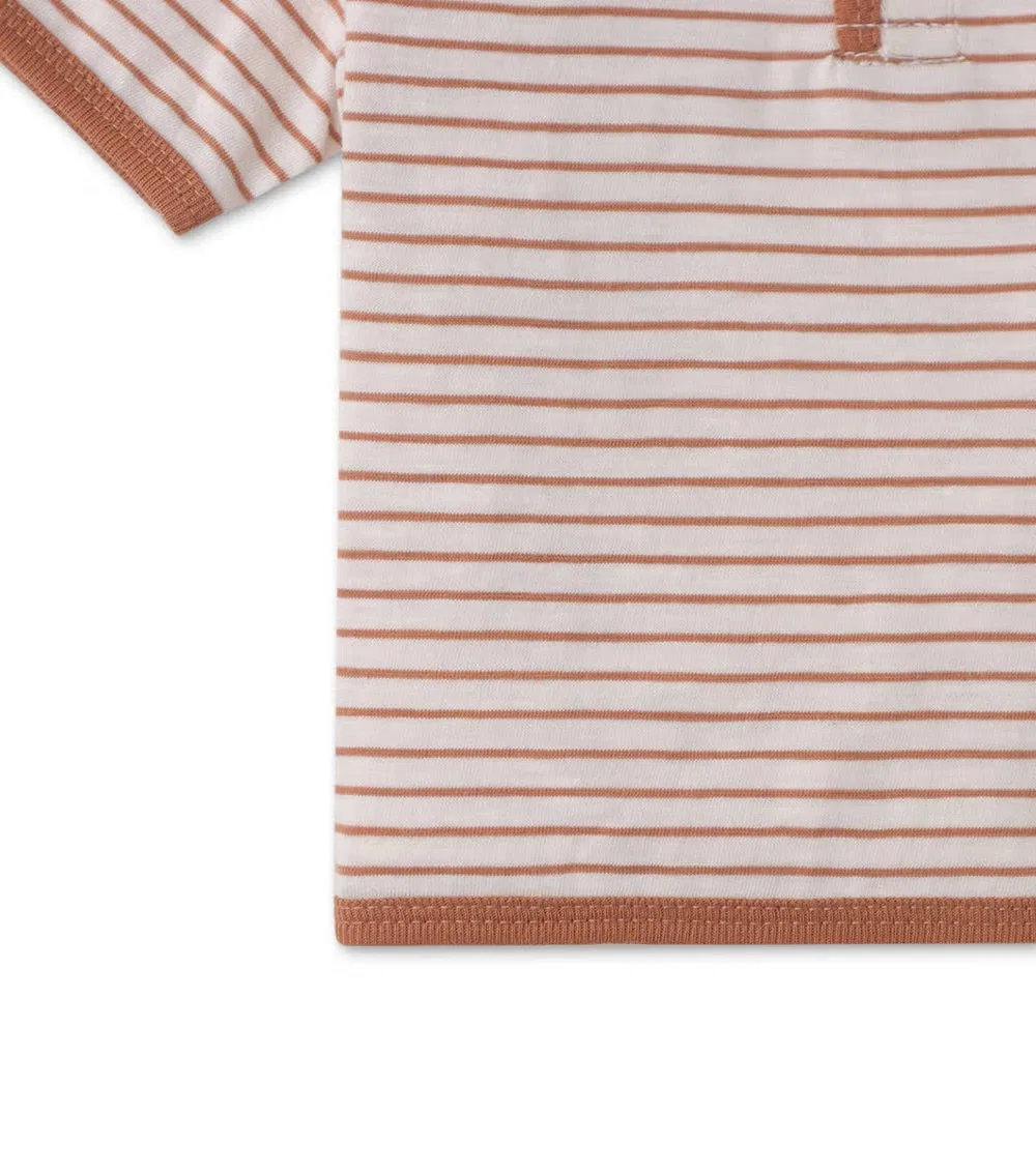 Футболка с полосатым принтом Baby Lido Reveries Knits The Mom Store