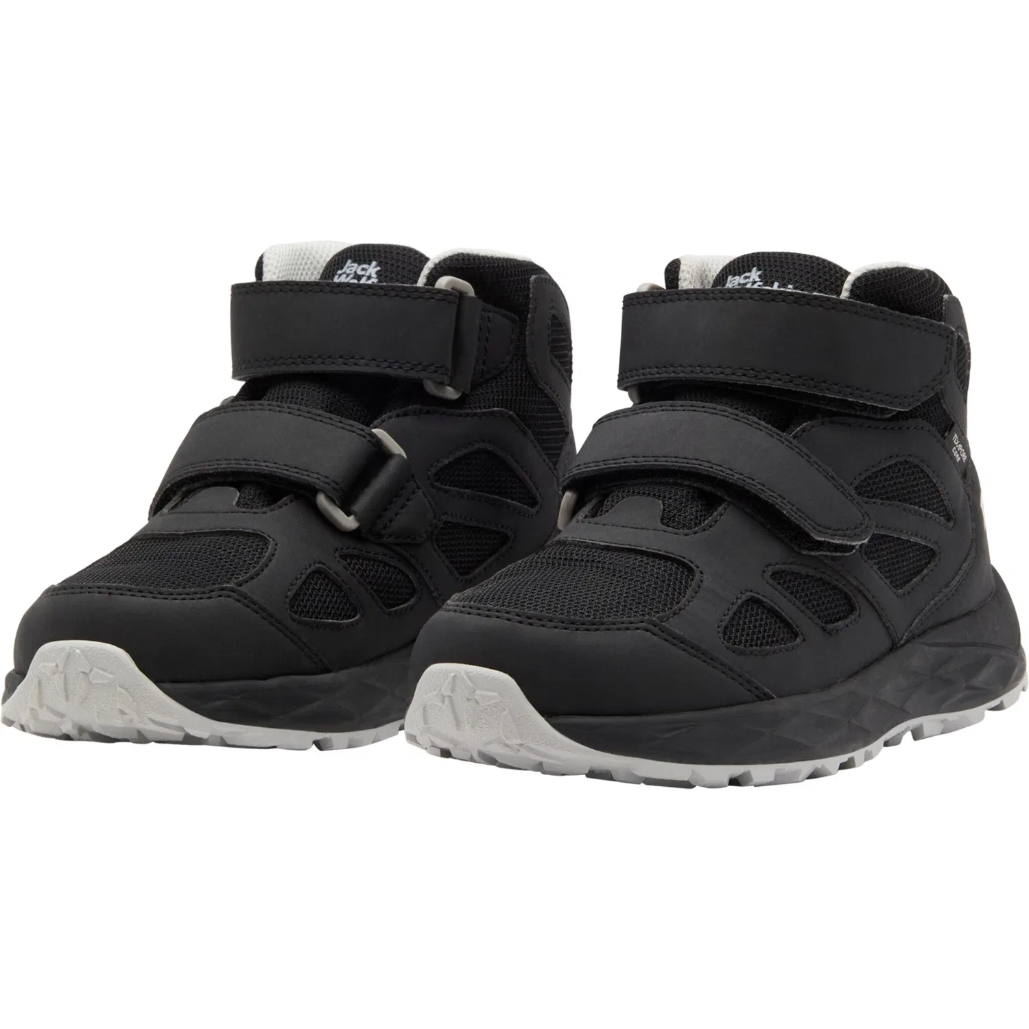 Детские водонепроницаемые кроссовки-походники Woodland 2 Texapore Mid Jack Wolfskin, Phantom — фото 3