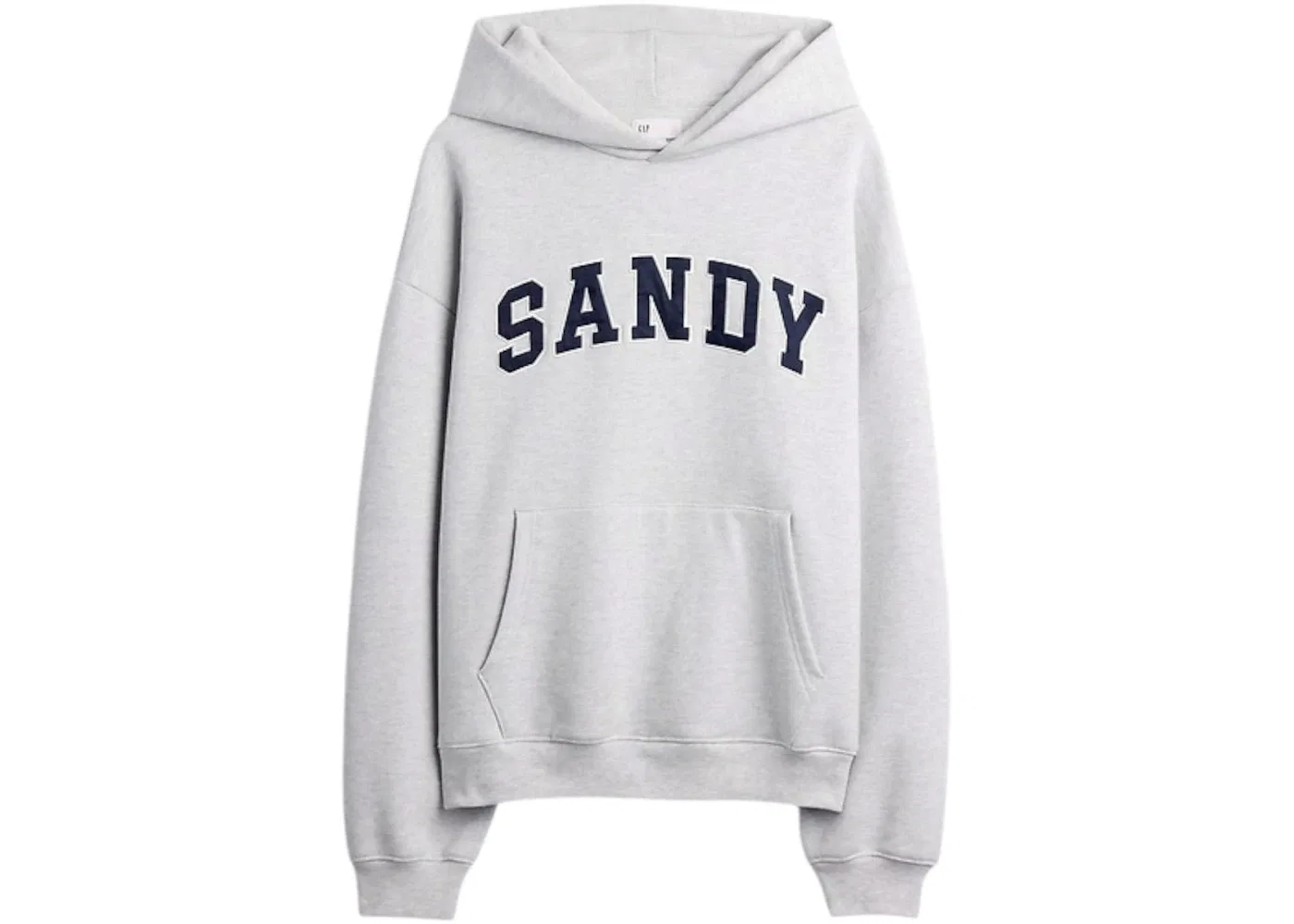 Унисекс-худи оверсайз с принтом Gap x Sandy Liang Extra Heavyweight Logo Oversized Hoodie, Grey