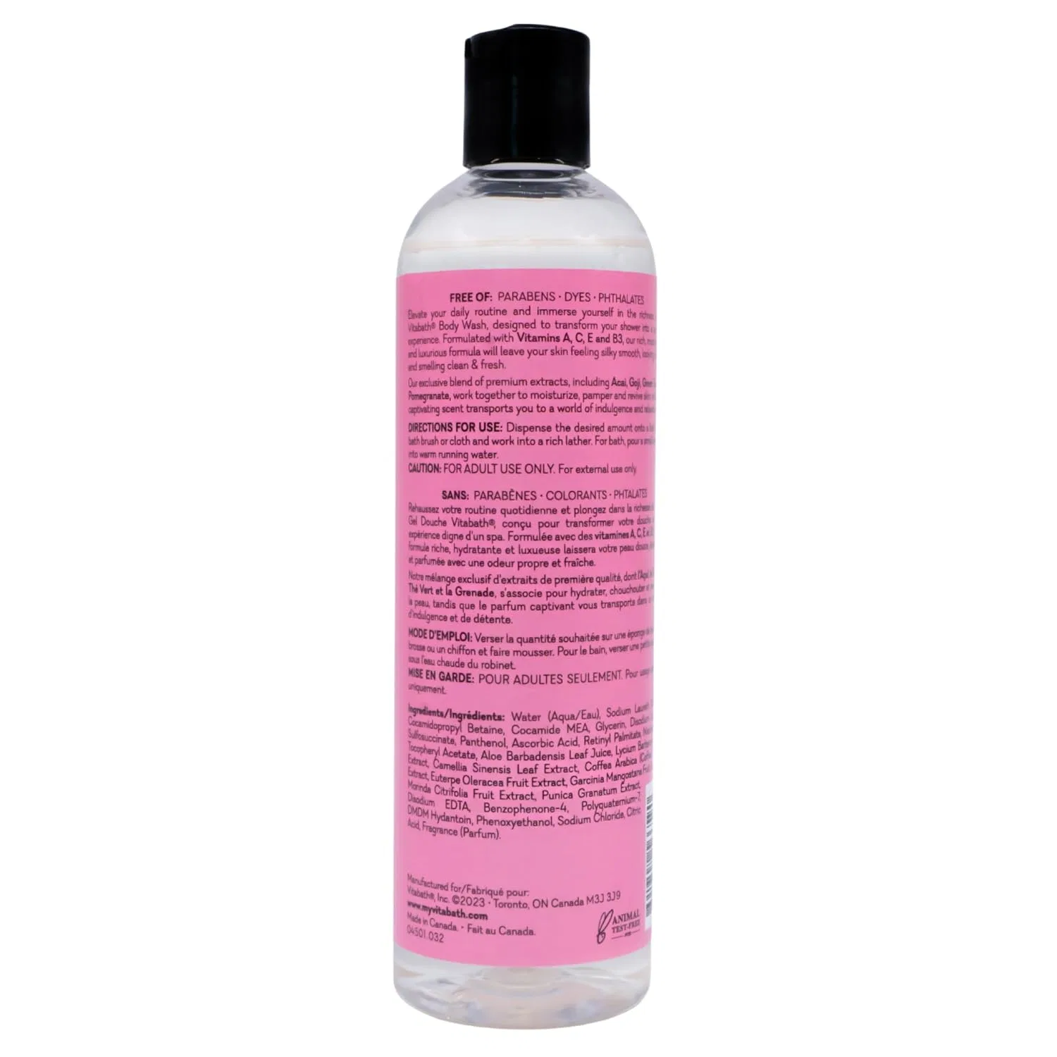 Гель для душа Pomegranate Bellini Blush, Vitabath, 10 жидких унций (296 мл) — фото 2