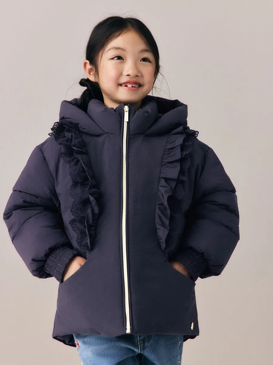 Зимняя куртка LAURA ASHLEY темно-синего цвета — фото 2