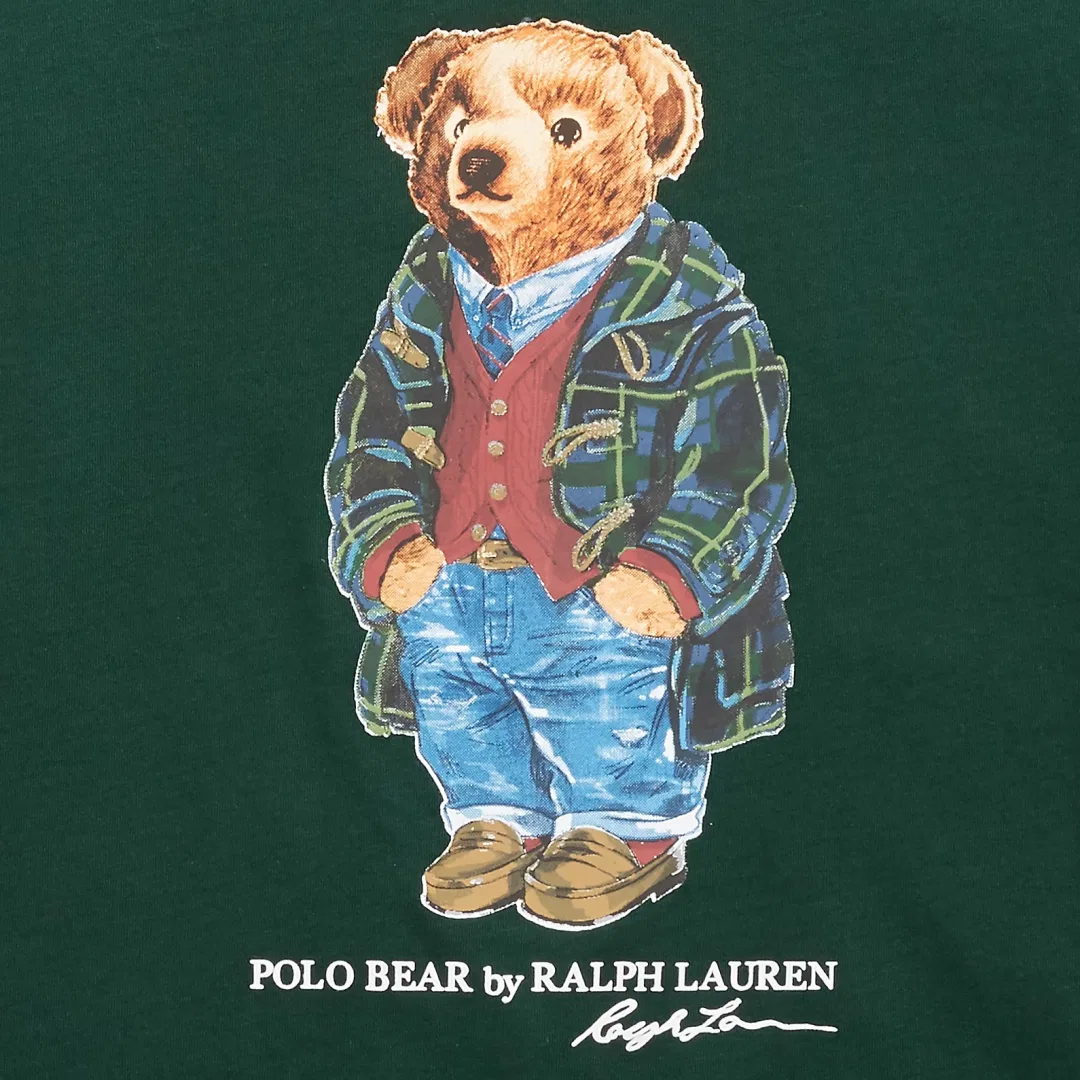 Мужская футболка с длинным рукавом Polo Bear Green Polo Ralph Lauren, Green — фото 3