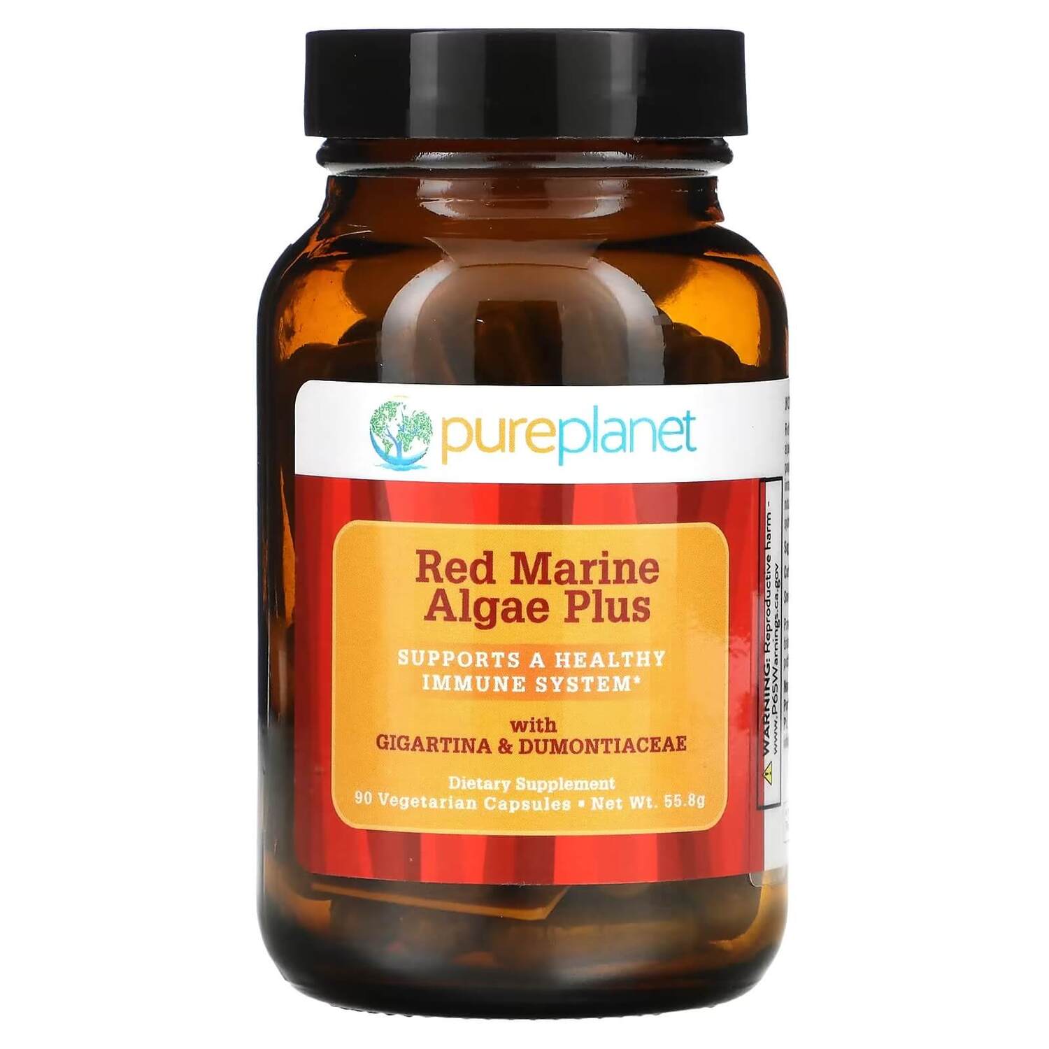 

Спирулина Pure Planet Red Marine Algae Plus, 90 капсул