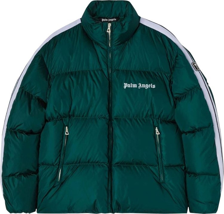 

Куртка Palm Angels Classic Track Down Jacket 'Green/White', зеленый