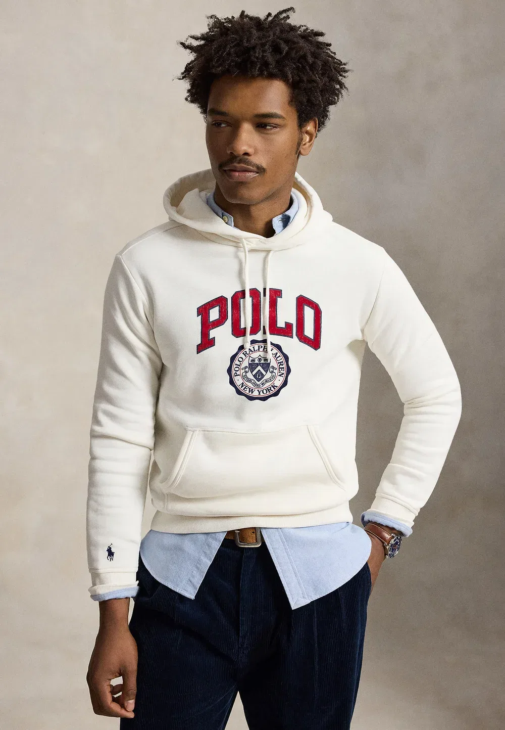 Толстовка с капюшоном Polo Ralph Lauren, White