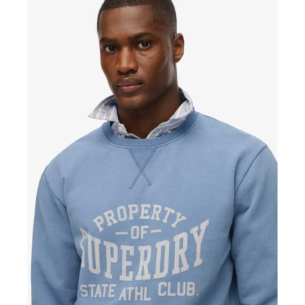 Худи Athletic Ess Superdry, синий — фото 4