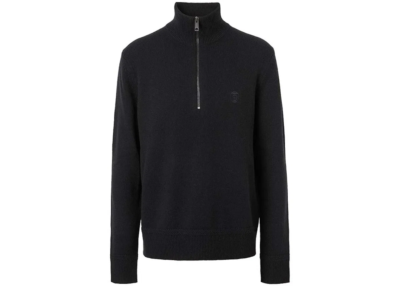 Мужской джемпер с вышитым логотипом Burberry, Black