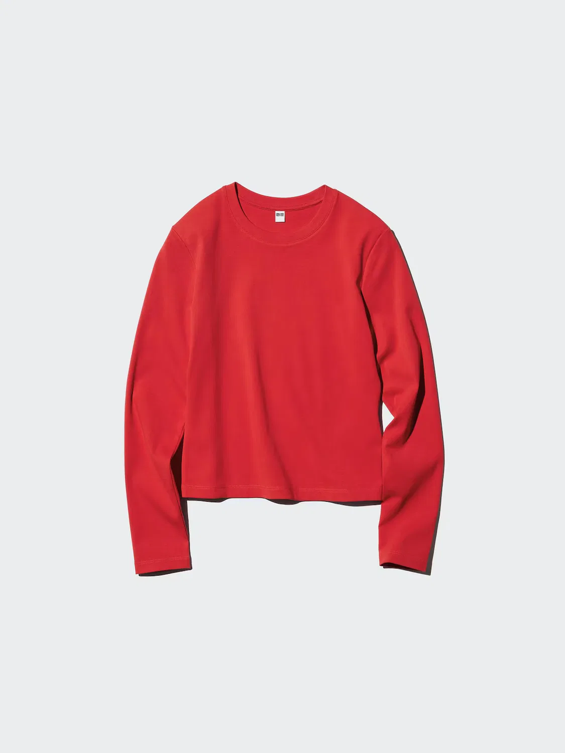Футболка Uniqlo Мини-Футболка с длинным рукавом, черная — фото 4